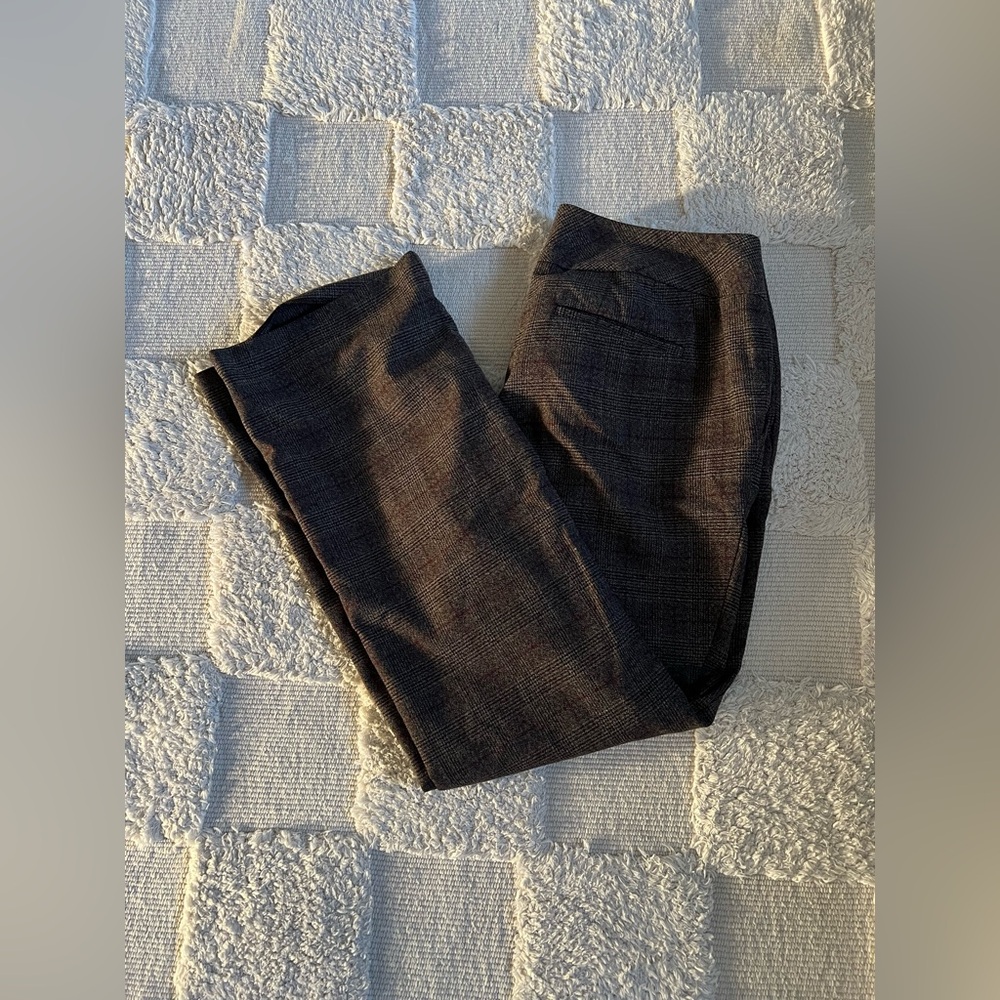 ANN TAYLOR FACTORY PETITE Dark Gray dress Pants SIZE 10p